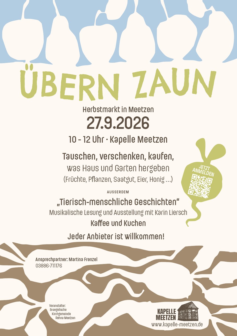 Poster: Übern Zaun – Herbstmarkt in Meetzen